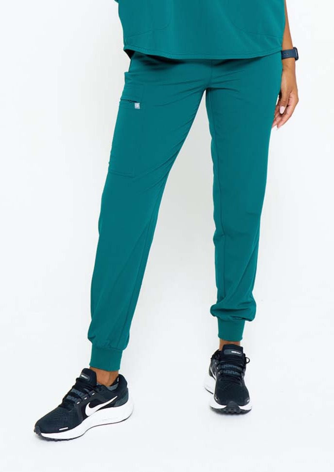 Model wearing scrubs.